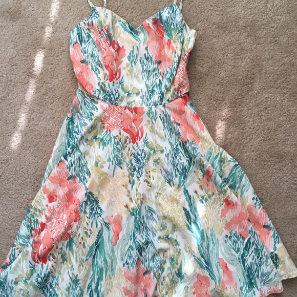 Old Navy Dresses & Skirts - Watercolor coral pattern sundress